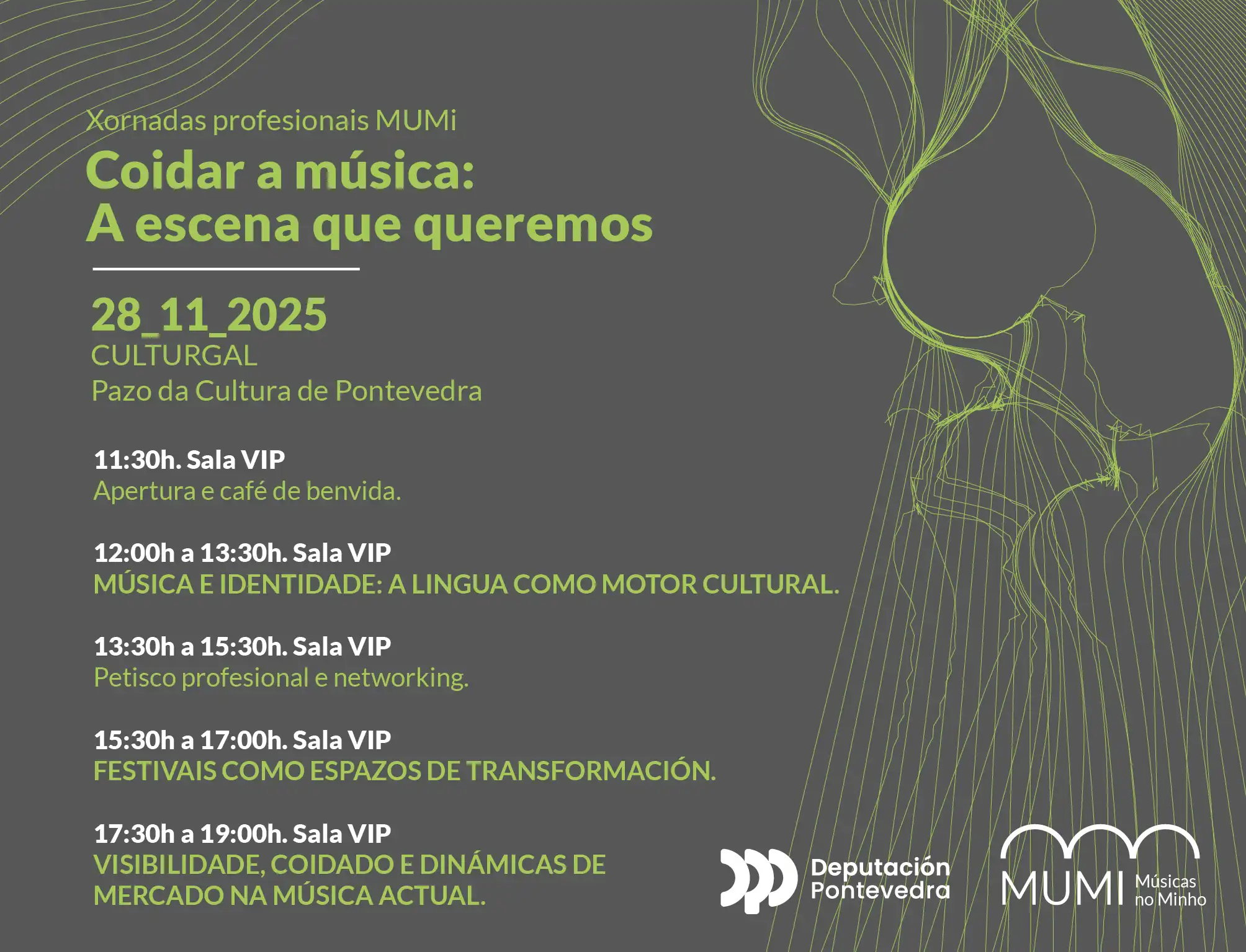 Xornadas profesionais MUMI. Coidar a música: A escena que queremos