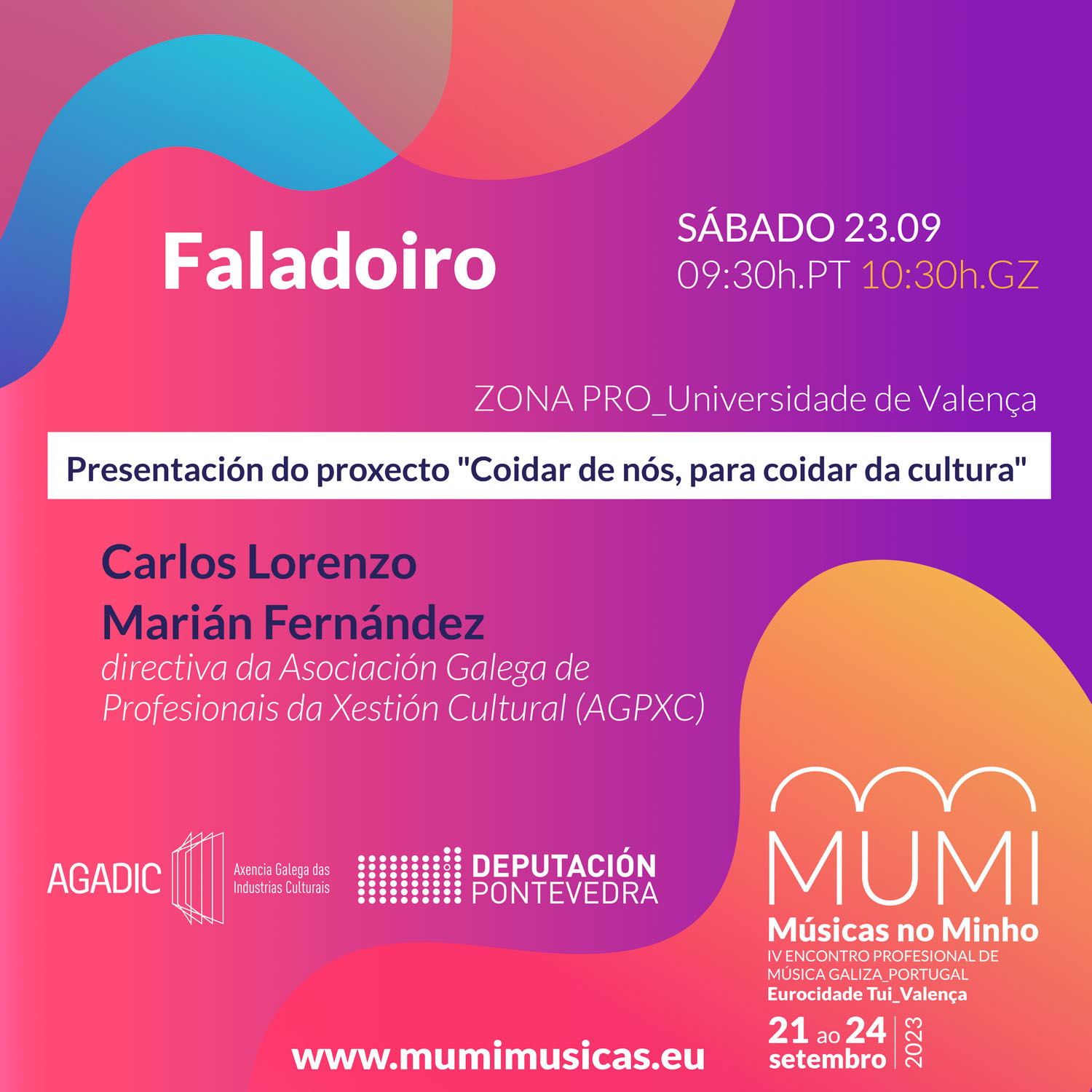 Faladoiro MUMI - Presentación do proxecto "Coidar de nós, para coidar da cultura"
