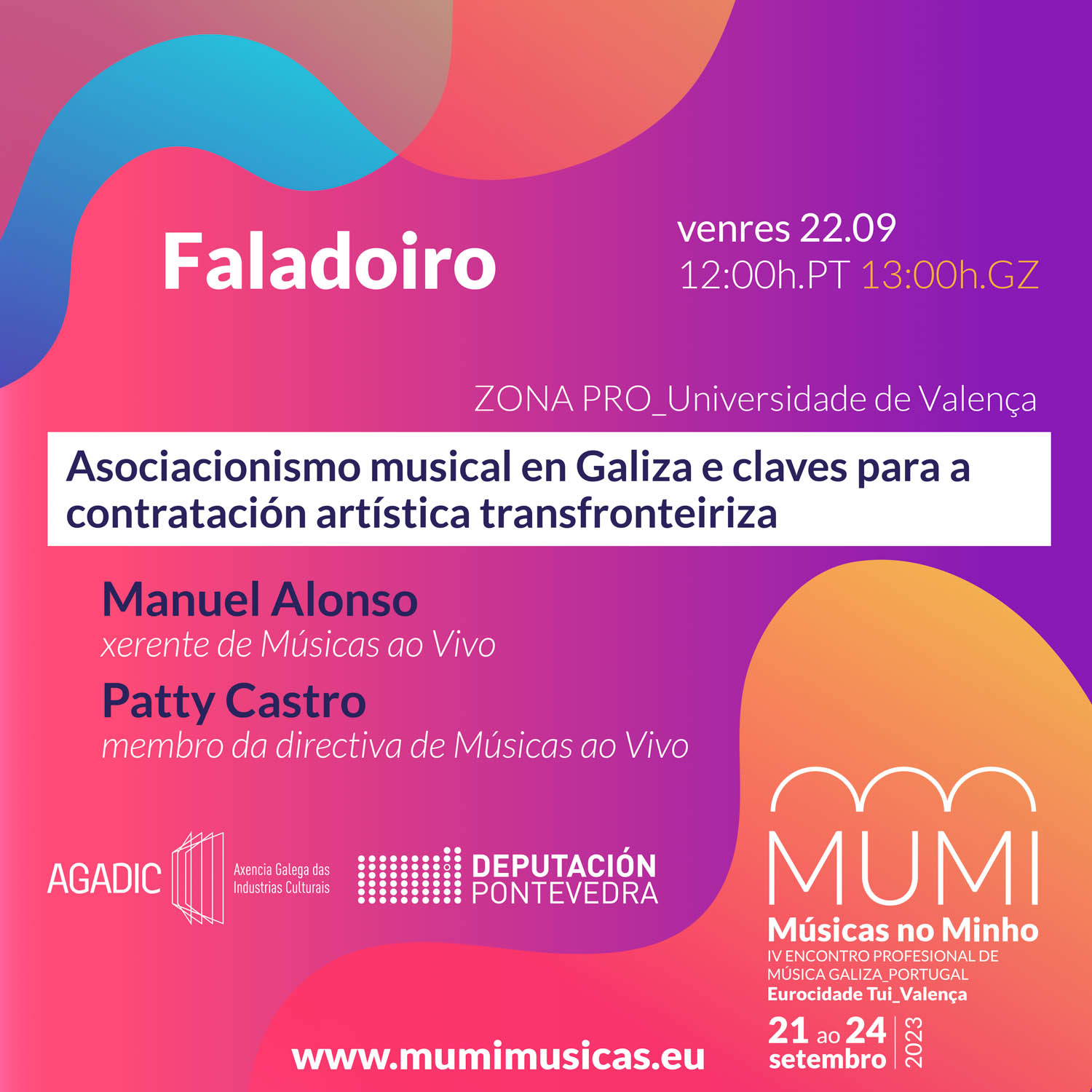 Faladoiro MUMI - Asociacionismo musical en Galiza e claves para a contratación artística transfronteiriza